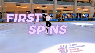 Learn how to Spin #figureskating #iceskating #skatinguniversity #skatingcoach #iceskatingcoach
