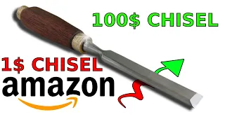 Modifying a 1$ Amazon Chisel to a 100$ Sharp Japanese Wood Chisel