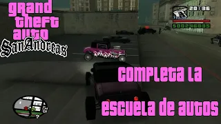 Grand Theft Auto San Andreas - Escuela de Autos Consigue TODAS las Medallas de ORO