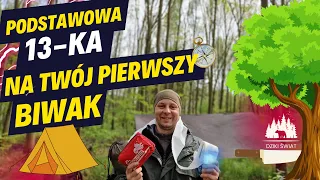 13 rzeczy które MUSISZ mieć na swój PIERWSZY komfortowy biwak w hamaku, lub namiocie - 1 NOC W LESIE