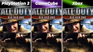 Call of Duty 2 Big Red One (2005) PlayStation 2 vs GameCube vs Xbox | Graphics Comparison