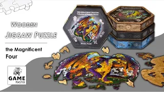 Now on Kickstarter: Wooden Jigsaw Puzzle-The Magnificent Four