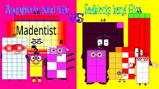 Angryblocks band little different (1-50) Vs Sadblocks band Giga different. Who win ?