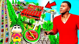 Franklin Upgrading NEW TRILLIONAIRE SECRET HOUSE in GTA 5 | SHINCHAN and CHOP