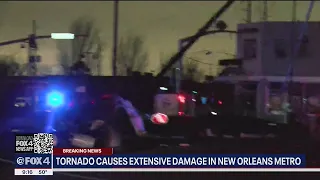 Tornado tears through New Orleans as storms hit Deep South