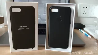 Apple iPhone 7/8 Leather Case - Якобы Оригинальный Кожаный Чехол для Айфона с TAOBAO