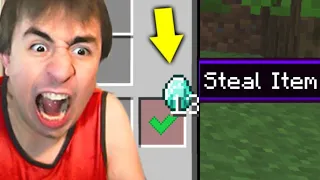 Secretly STEALING His Minecraft Inventory!