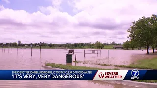 'It's very, very dangerous': Emergency personnel urging public to stay clear of flood water