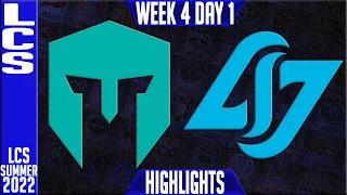 IMT vs CLG Highlights | LCS Summer 2022 W4D1 | Immortals vs Counter Logic Gaming