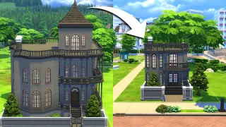 I rebuilt the Goth house in The Sims 4 but... tiny