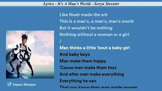 Lyrics   It's A Man's World   Sevyn Streeter