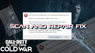 Black Ops Cold War (PC) 'Scan and Repair' FIX