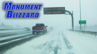 Whiteout Blizzard Conditions Menace Drivers In Monument, CO