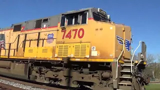 Southbound rock train at tower 26