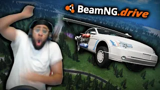 Trying to be the FIRST man to fly a car GONE WRONG - BeamNG.Drive