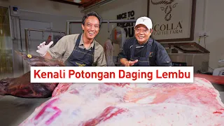 Cara Potong Seekor Lembu & Bahagian-Bahagian Daging di Colla Meat House