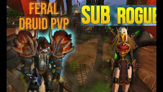 feral druid+ sub rogue 2v2 pvp arena wotlk classic