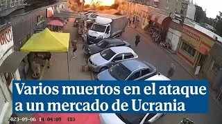 Al menos 17 muertos en un ataque ruso contra un mercado de Kostiantinivka, en Ucrania