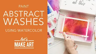 Let's Paint Abstract Washes | Easy Watercolor Art Lesson by Sarah Cray of Let's Make Art (DIY Art)