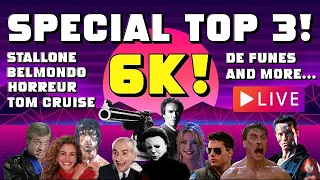 6K! SPÉCIAL TOP 3 ★ RÉALISATEURS, ACTEURS, SAGAS... & MORE! [LIVE]