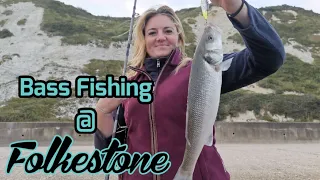 Sea Fishing UK | Lure Fishing For Bass in September | The Warren, Folkestone, Kent