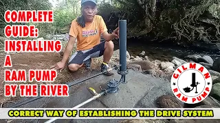 Ram Pump Basic: How to install Ram Pump in a river situation.