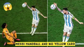 😱 Messi Handball and No Yellow Card vs Netherlands