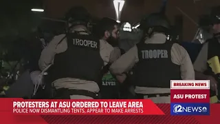 Police make arrests, break up pro-Palestinian protest at ASU