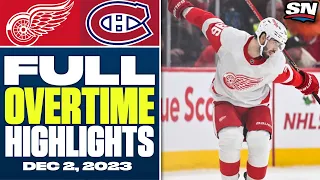 Detroit Red Wings at Montreal Canadiens | FULL Overtime Highlights - December 2, 2023