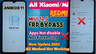 Redmi 10a frp bypass app info not working | All redmi 12.5 frp bypass Android 11 |Redmi frp New 2023