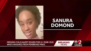 Missing child alert issued for 15-year-old who vanished from Pembroke Pines