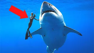 5 Largest Sharks Caught On Tape