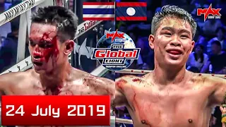 Blood Fight! [ LAOS VS THAI ] NEYMAR STP RECYCLE VS CHAICHANA EMPIREGYM I The Global Fight 2019 คู่5