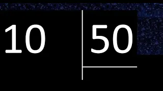 Dividir 10 entre 50 , division inexacta con resultado decimal  . Como se dividen 2 numeros