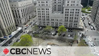 Man sets self on fire outside N.Y. court where Trump trial underway