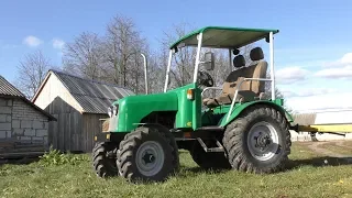 Homemade 4x4 tractor with MAZDA 323 engine