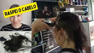 Raspei o Cabelo na máquina 3 😬