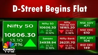 D-Street Begins Flat | Midcaps Open Weak Again | Bazaar Open Exchange | CNBC TV18