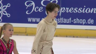 2016 ISU Junior Grand Prix - Dresden - Free Dance - Arina USHAKOVA / Maxim NEKRASOV RUS