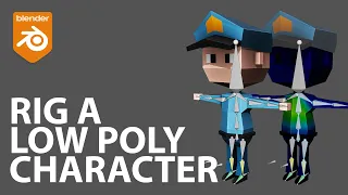 Rig a Low Poly Character in Blender 2.9x