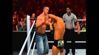 SVR 11 - John Cena and MVP vs Legacy [2/2] - Cena's Road to Wrestlemania (4)