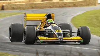 1992 Minardi M191B F1 w/ Lamborghini 3.5L V12 Engine in action at FoS 2019!