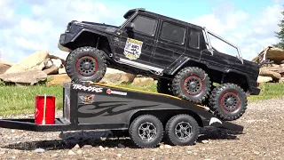 RARE HANDMADE "KRAZY JOE" Car-Hauler Trailer - LET's GO MUDDING | RC ADVENTURES