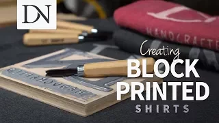 Creating Block Printed Shirts // Linocut Shirts // DIY