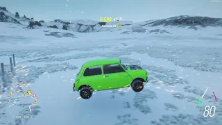 MR Bean's mini cooper driving around Fortune Island | Forza Horizon 4