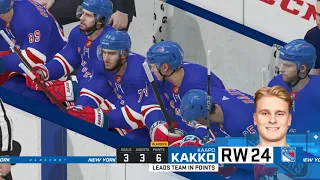 NHL 21 Playoff mode gameplay: Toronto Maple Leafs vs New York Rangers - (Xbox One HD) [1080p60FPS]