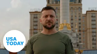 Zelenskyy observes 6 months since Russia's invasion of Ukraine began | USA TODAY