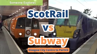 ScotRail vs Glasgow Subway! Trip v Trip | Glasgow Queen Street to Partick
