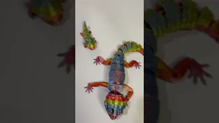 3D printed leopard gecko and baby axolotl #shorts #youtubeshorts