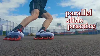 Parallel slide practice Inline skating / rollerblading OXELO MF500